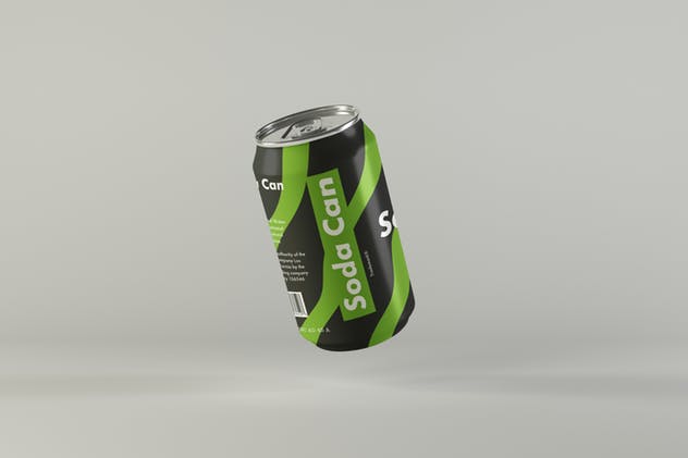 多用途饮料易拉罐外观设计样机模板 Multipurpose Can Mockups插图(3)