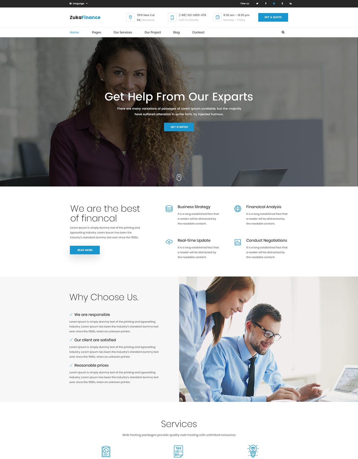 响应式设计风格多用途网站设计PSD模板 Zuka | Responsive Multi-Purpose PSD Template插图(15)