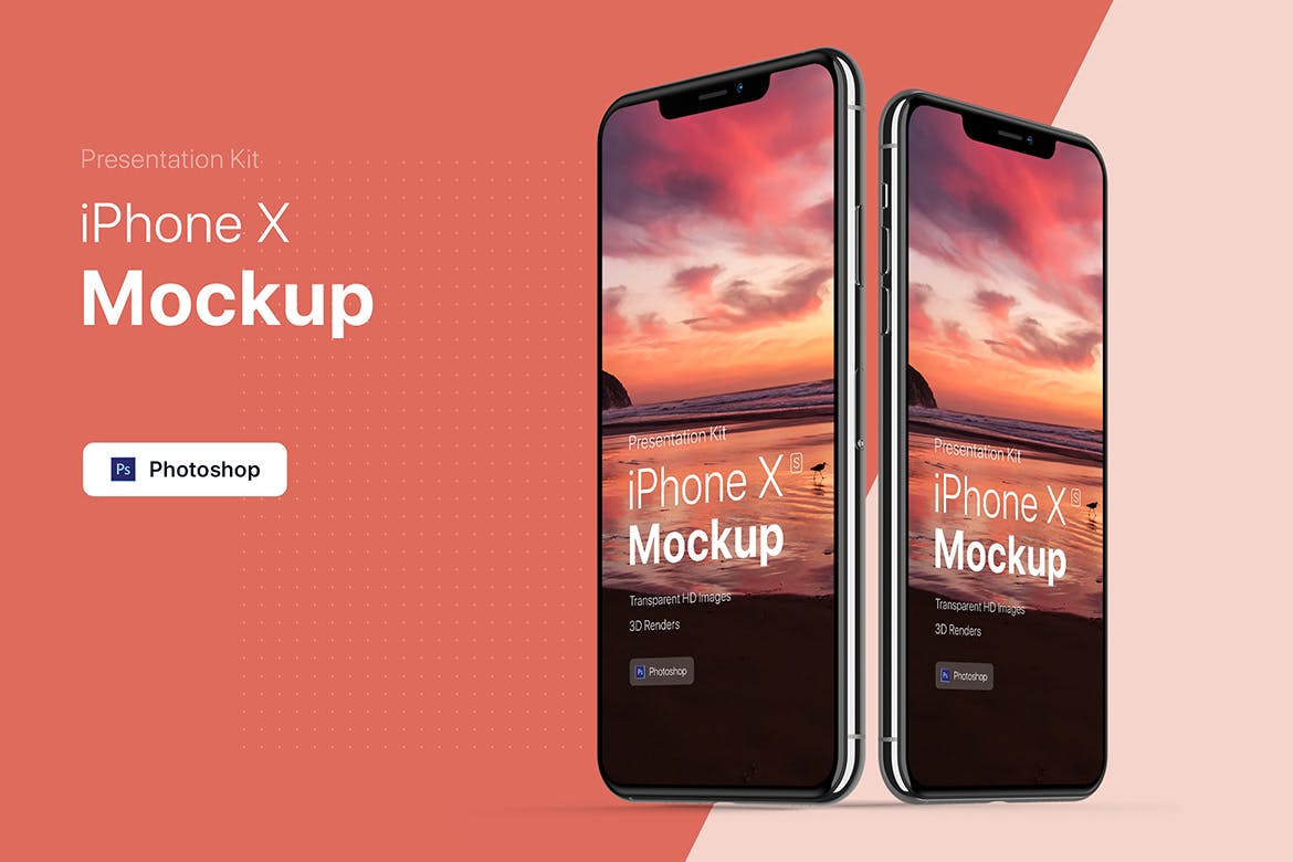 APP界面设计截图预览iPhone 8手机样机模板v3 Presentation Kit – iPhone showcase Mockup插图(4)