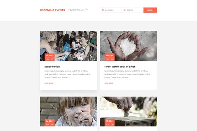 非营利组织慈善基金网站PSD模板 Charity and Donation Fund Volunteer NGO Template插图(10)