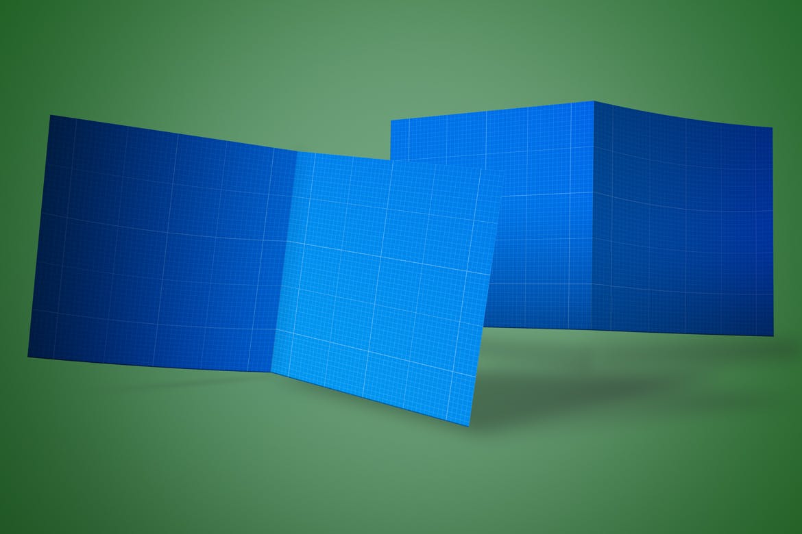 DieCut裁切工艺折叠卡片设计图素材库精选 DieCut Bi-Fold Card Mockup插图(11)