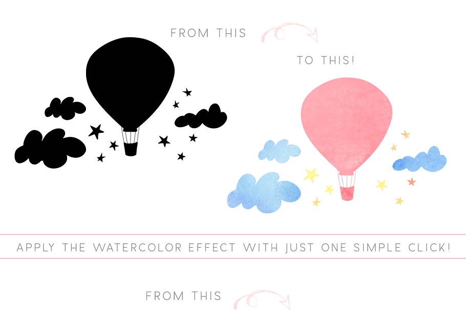 手绘水彩纯色晕染纹理 Watercolor Texture Photoshop Styles插图(4)