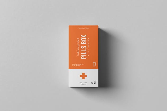 药丸樽药丸盒样机模板 Pills Tube & Box Mock-up插图(11)