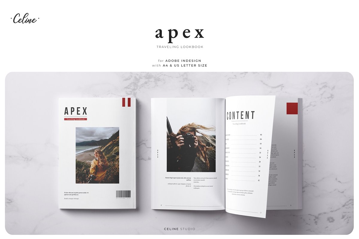 时尚旅游出行图册设计模板插图