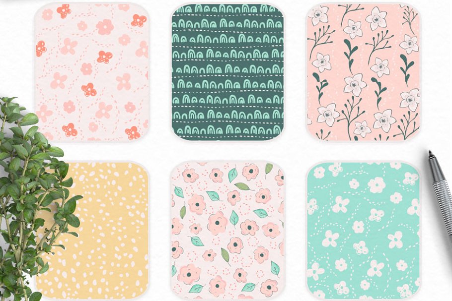 春天插画图案纹理 Spring Illustration and Patterns插图(17)