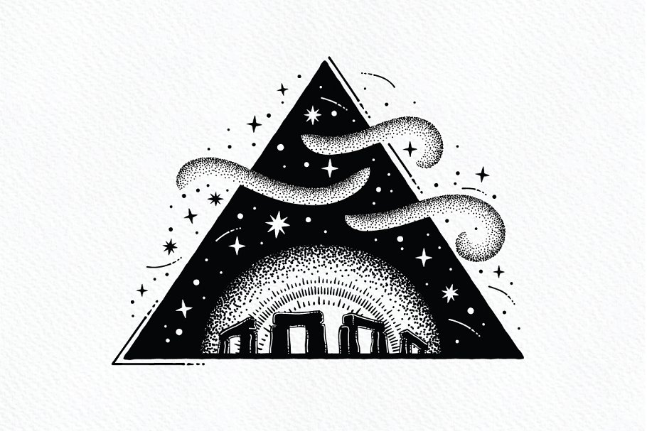 点与线的奥妙AI笔刷&纹理 Fine Liner Brushes & Patterns插图(2)