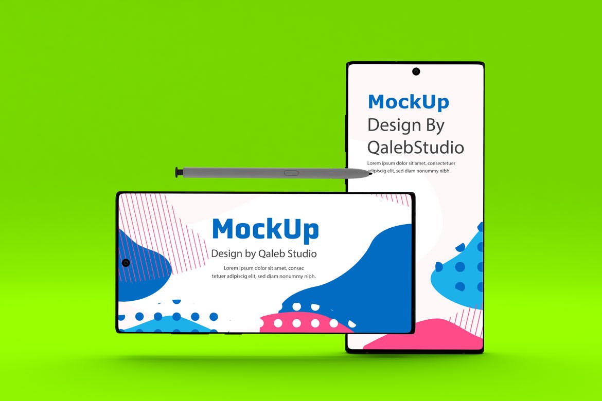 三星大屏手机Note 10屏幕预览样机模板 Note 10 Mockup插图(6)