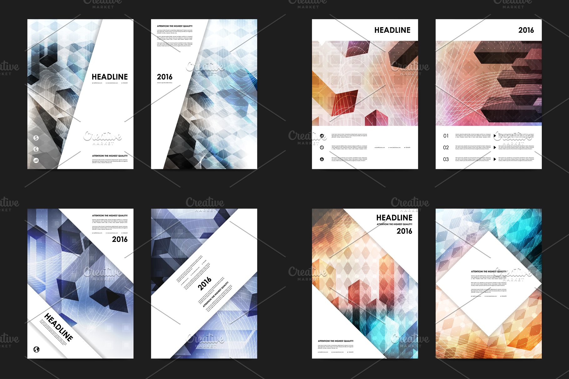 50+商业企业介绍宣传传单模板 50+ Business Flyers Bundle插图(1)