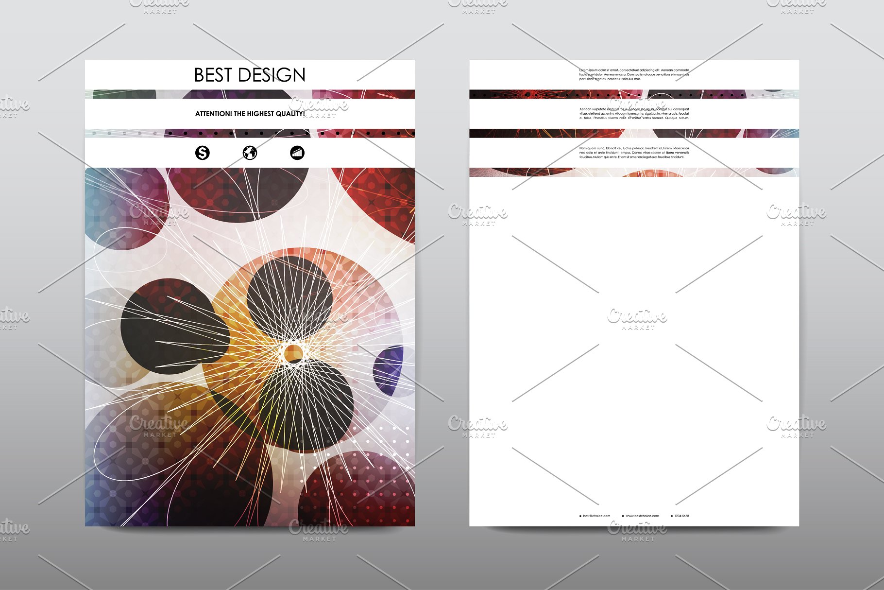 50+企业画册模板合集 50+ Business Brochures Bundle插图(49)