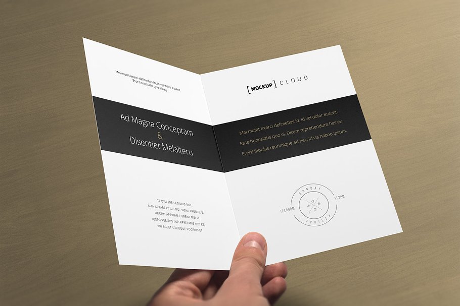 邀请函/贺卡样机模板 Invitation / Greeting Card Mock-Up插图(3)