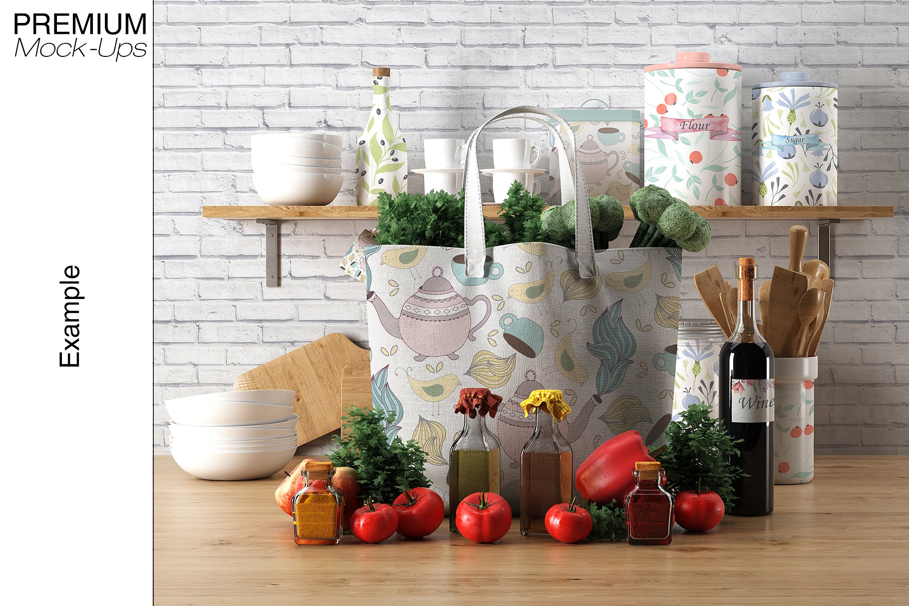 手提帆布环保袋展示样机下载 Tote Canvas Bag Mockups [psd]插图(20)