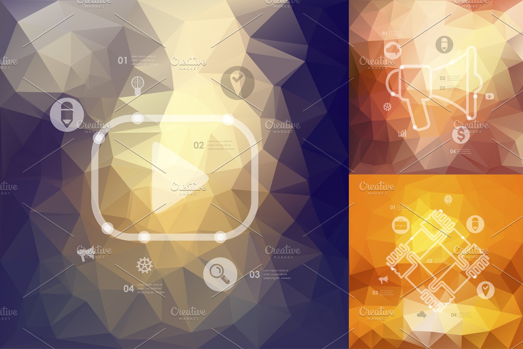 营销时间轴手绘信息图表插画合集 marketing timeline infographics插图