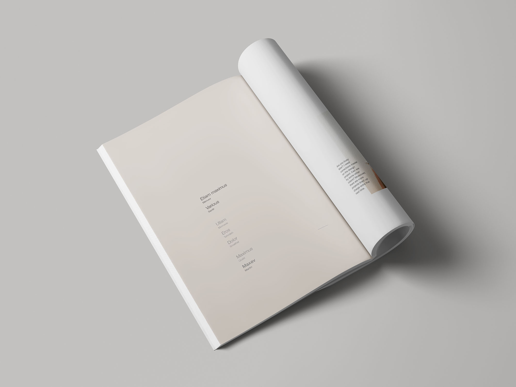 简约风杂志封面设计等距网格样机模板 Simple Magazine Mockup插图(5)