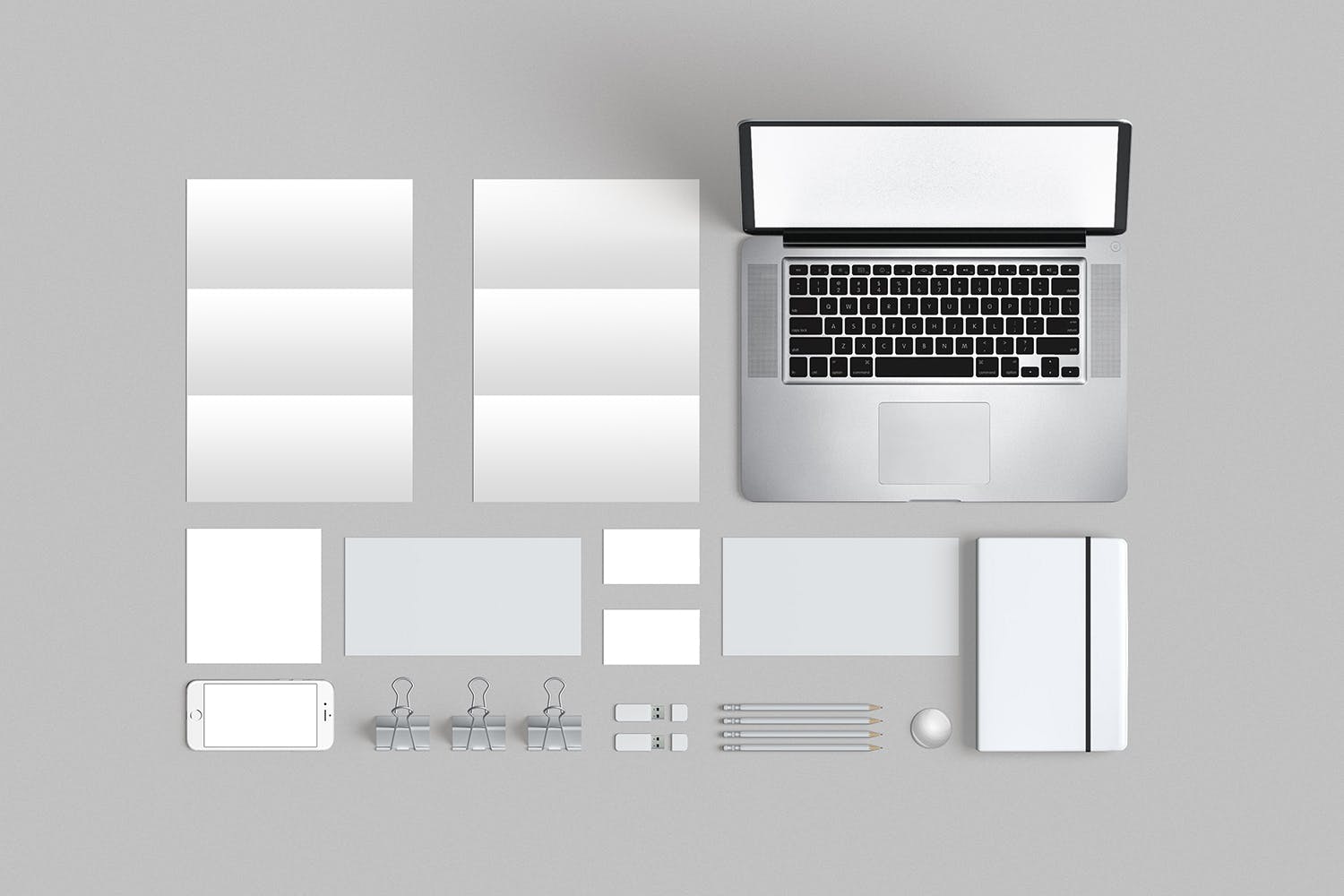 品牌VI标识设计企业办公文具素材库精选模板02 Brand Identity / Stationery Mockup 02插图(1)