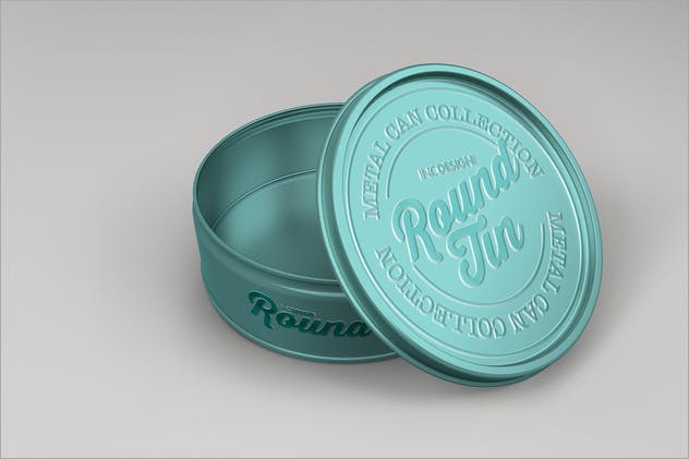 圆形金属锡罐包装样机Vol.3 Round Tin Can Packaging Mockups  Vol.3插图(5)