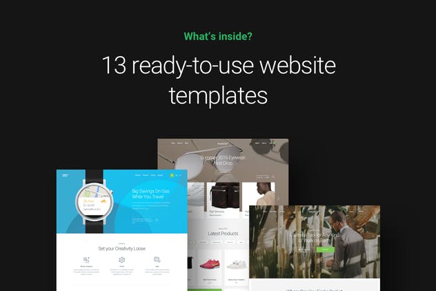 100+精制UI组件和13个网站模板[PSD, SKETCH] Module 02: Layouts插图(3)