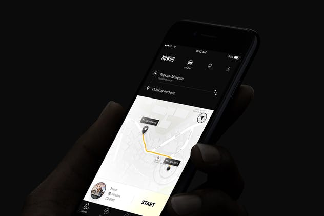 交通出行导航类APP应用UI界面模板 Nowgo UI Kit插图(7)