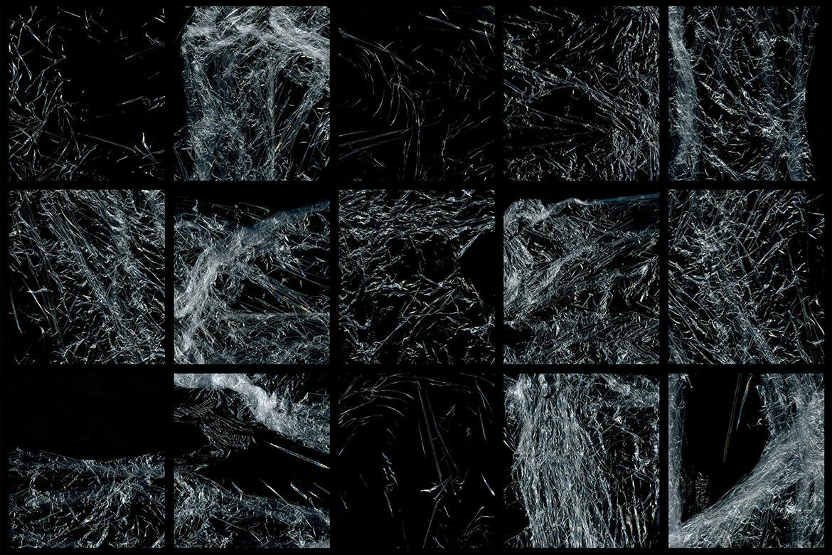 30款透明薄膜塑料叠层纹理设计素材 30 Plastic Texture Overlays插图(1)