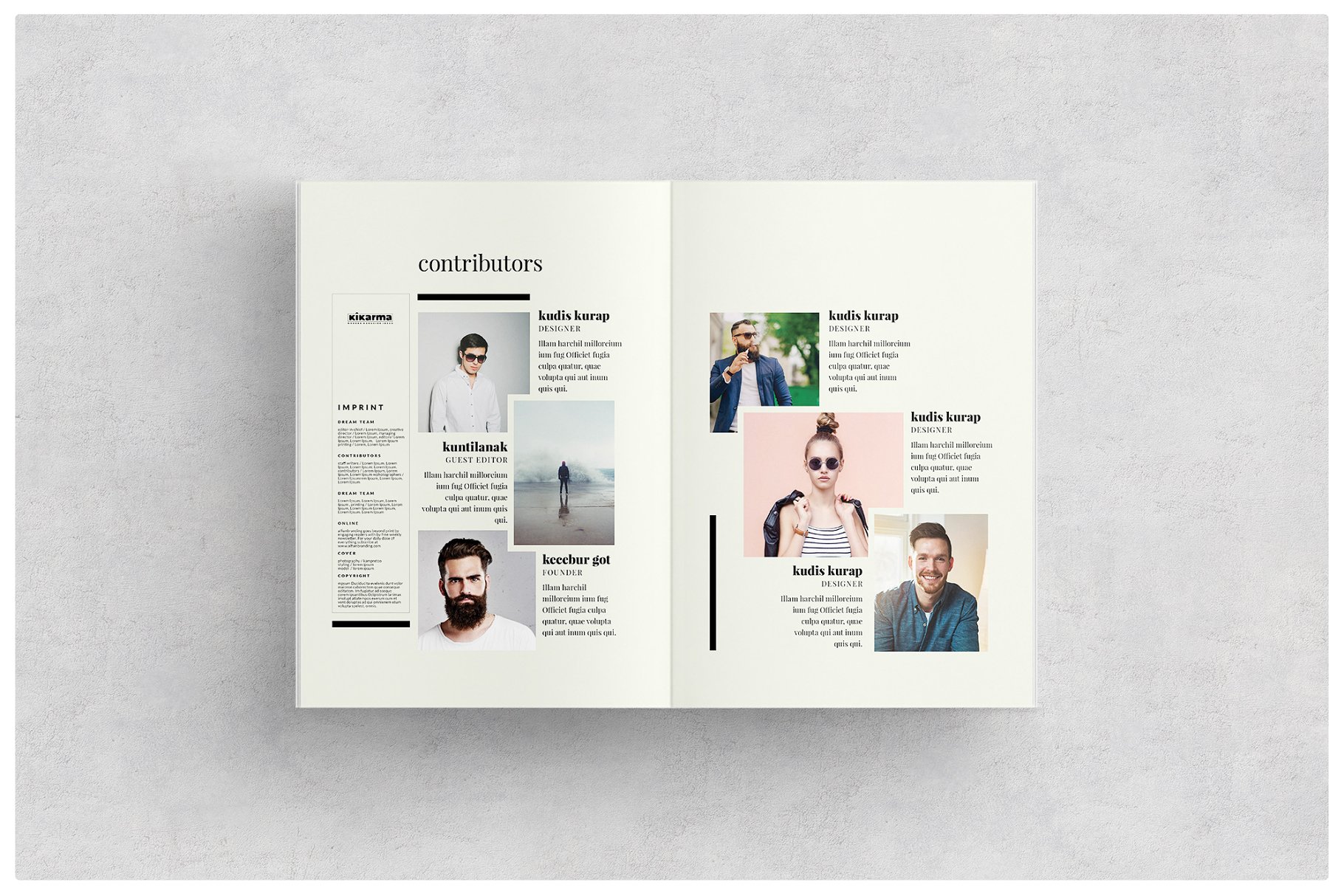 超级名模时尚服饰杂志模板 Magazine插图(2)