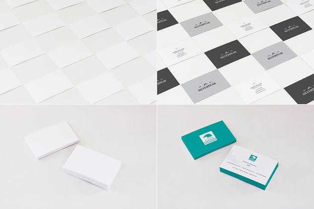逼真高端企业品牌名片样机 Business Card Mockups插图(2)