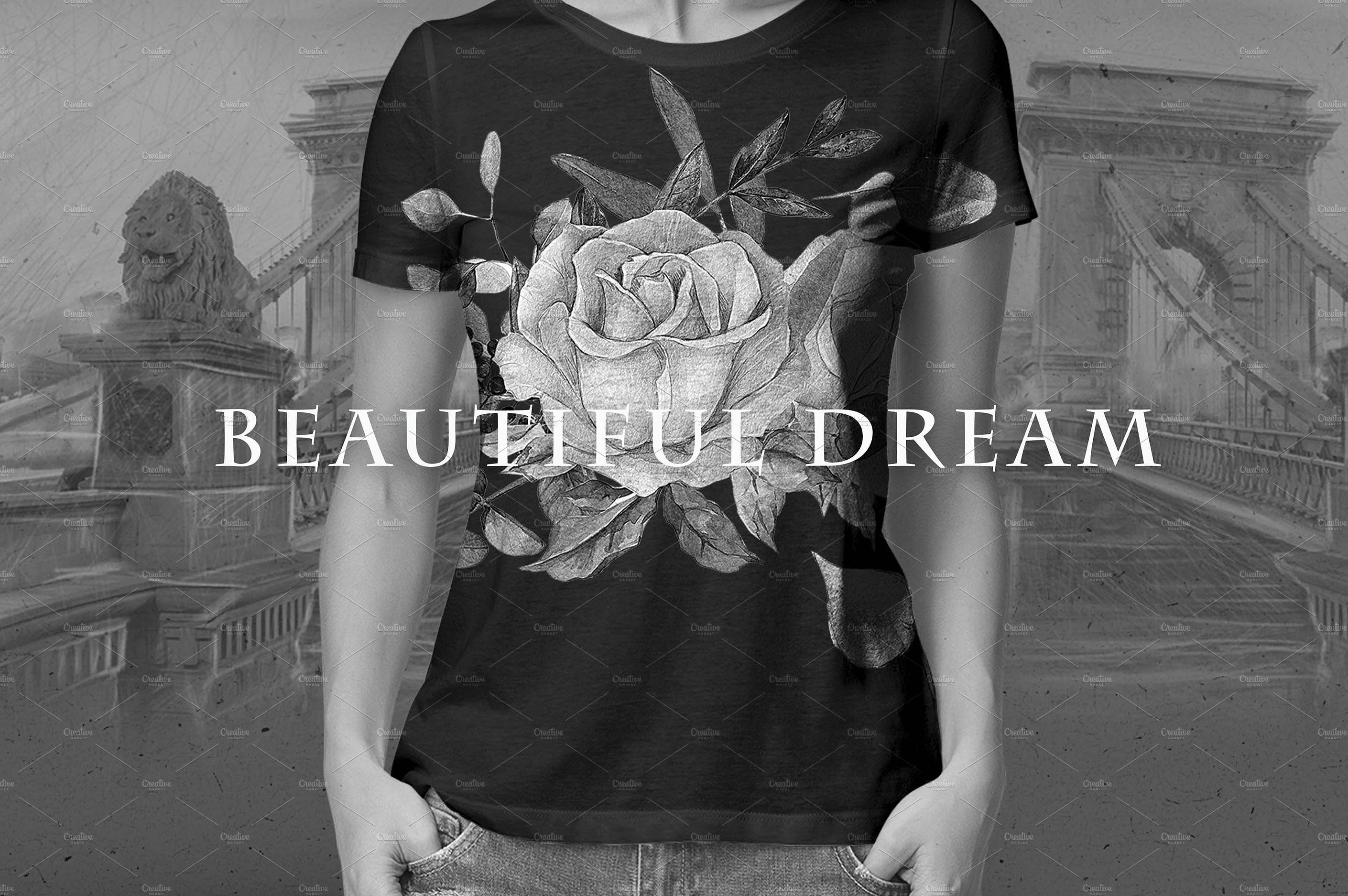 灰色字母&花卉水彩套装 Monograms & bouquets vol.1 Artarian插图(10)