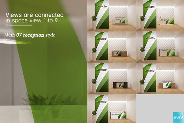 企业会议室/办公室场景样机模板 Office Interior Branding Mockups插图(2)