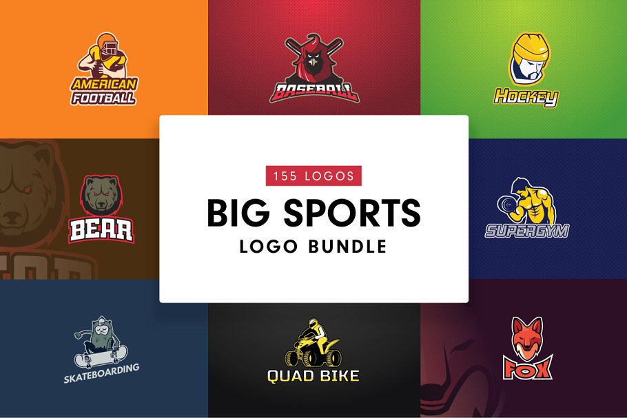 体育运动主题Logo模板合集 Sport Logo Bundle插图