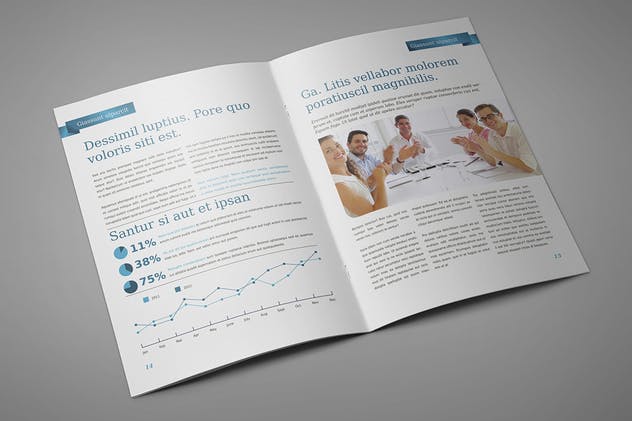 企业宣传册/产品目录/杂志样机模板 Brochure / Catalog / Magazine Mock-Up插图(4)