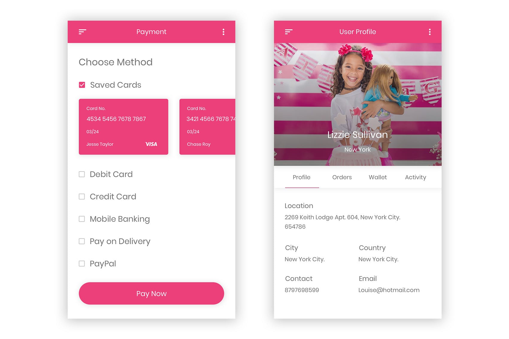 礼品&鲜花预订APP应用UI设计套件PSD模板 Khushi – Gifts & Flowers Shop UI Kit (Photoshop)插图(7)
