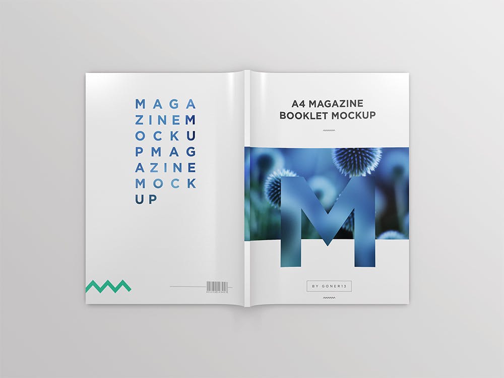 逼真质感的高端A4尺寸房地产楼书杂志品牌手册画册设计VI样机展示模型mockups插图(3)