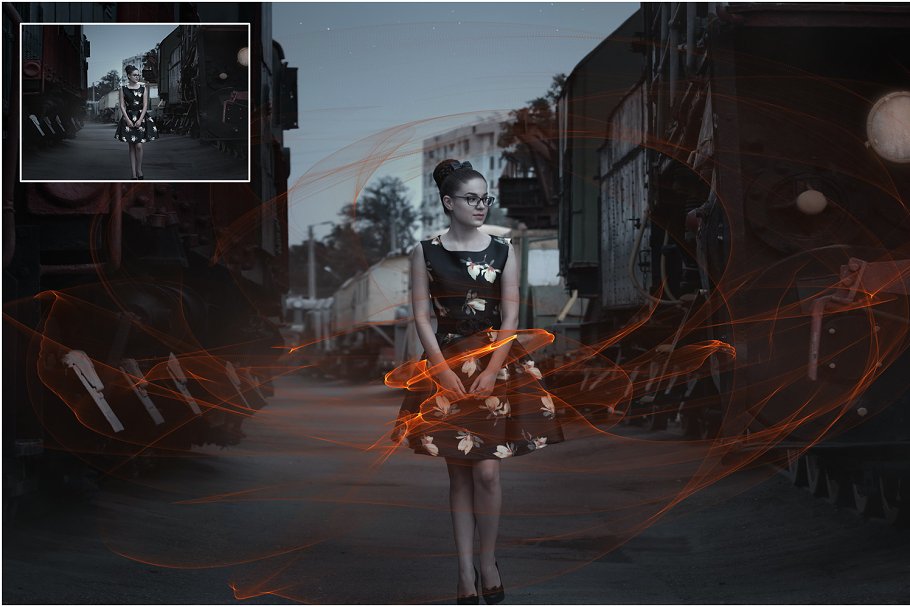 4K分辨率火焰耀斑叠层背景 4K Fire Flares Overlays Vol. 2插图(1)