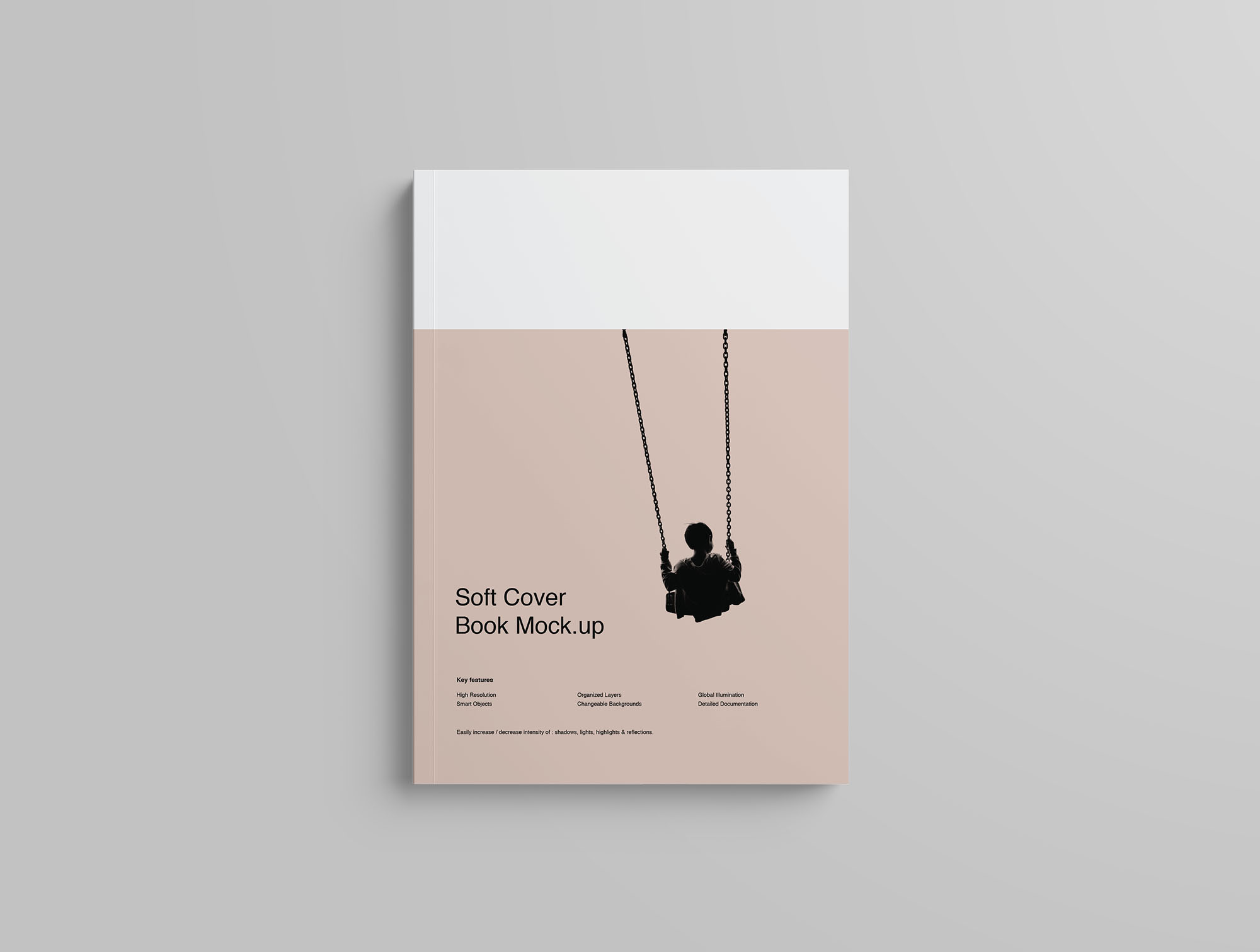 软封面图书设计效果样机模板 Softcover Book Mockup插图(5)