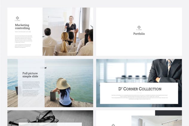 时尚高端简约多用途PPT模板V7 Multipurpose PowerPoint Template V.7插图(6)