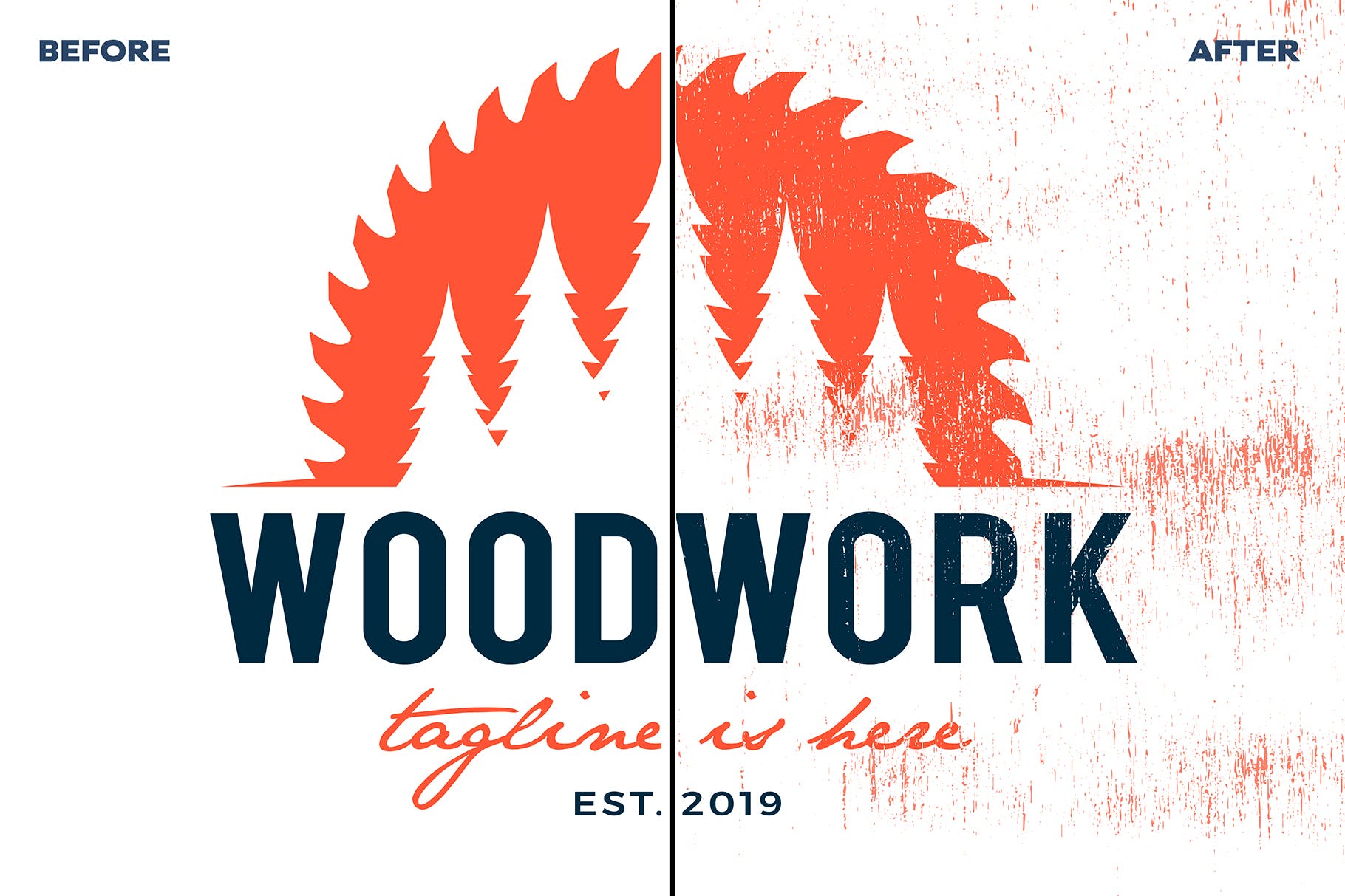 12个实木木纹矢量纹理背景素材 Vector Grunge Wood Textures x12插图(4)