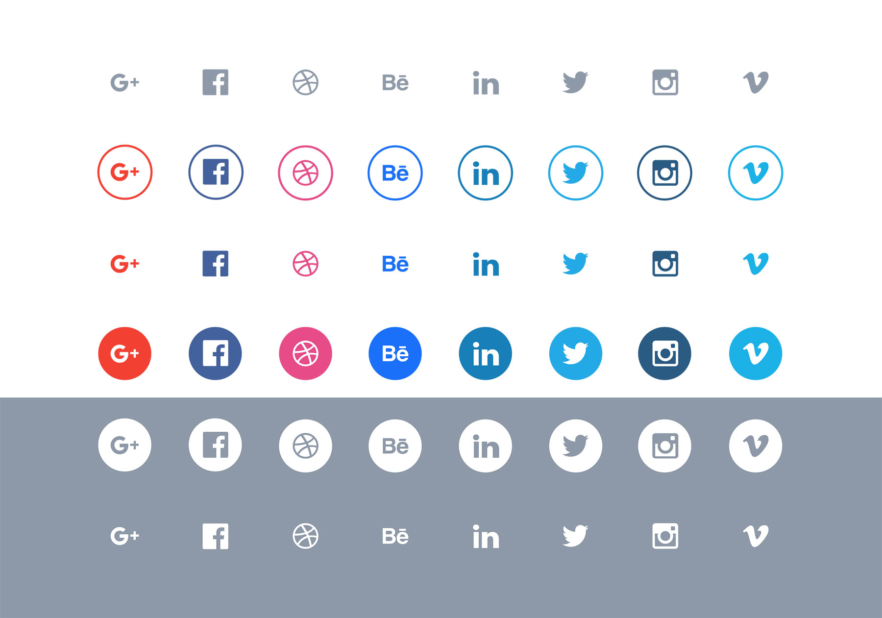Simple Social Icons
