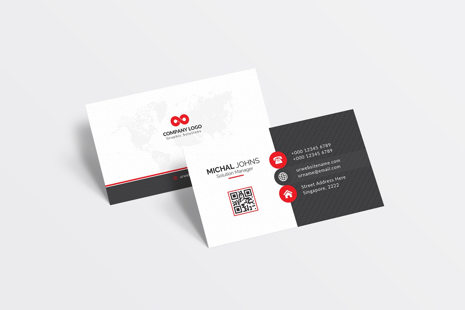 经典排版风格企业素材库精选名片模板 Business Card插图