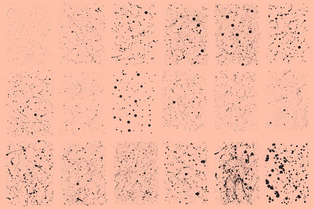 油画污迹癍迹示例肌理纹理素材 Action Painting Textures插图(4)