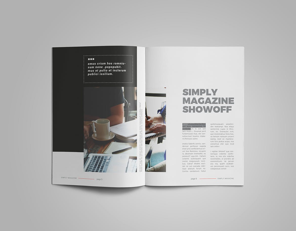 人物采访人物专题素材库精选杂志排版设计InDesign模板 InDesign Magazine Template插图(3)