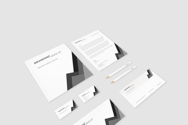 极简主义品牌A4文具/标识样机Vol.6 Branding Identity Mock Up (Vol. 6)插图(4)