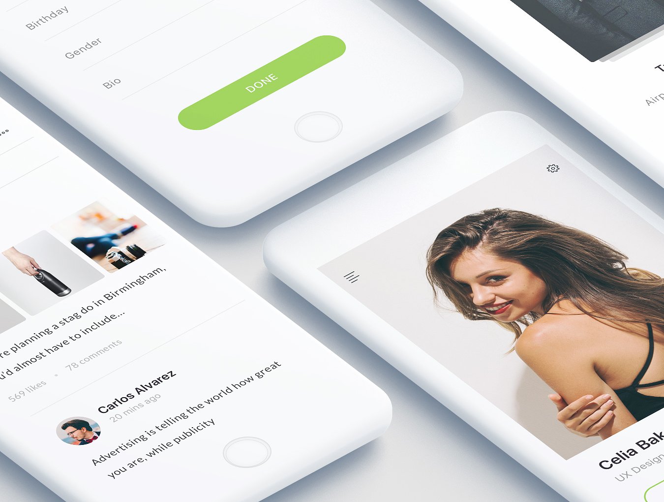 简约大方 APP UI 套件 Zade Mobile App UI KIT [for Adobe XD & Sketch]插图(4)