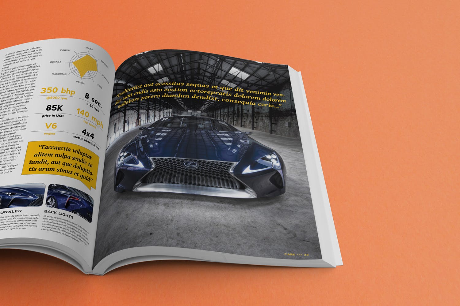 杂志内页排版页面特写预览样机素材库精选 Magazine Mockup Right Page Closeup插图(2)