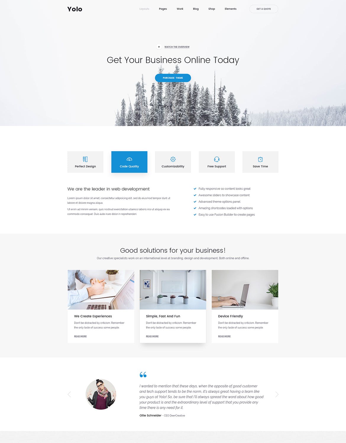 响应式网页设计多用途网站设计PSD模板 Yolo | Responsive Multi-Purpose PSD Template插图(1)