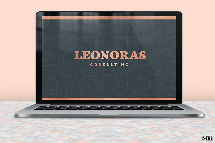 玫瑰金企业品牌标识文具套装PSD模板 Rose Gold Corporate Identity PSD插图(7)