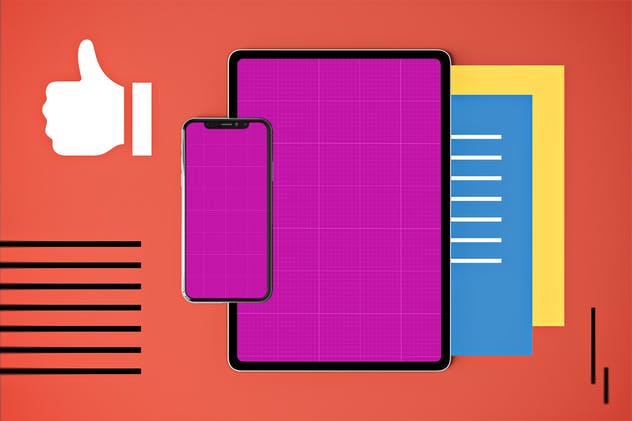 社交媒体APP应用&Web网站设计样机模板 Social Media App MockUp插图(8)