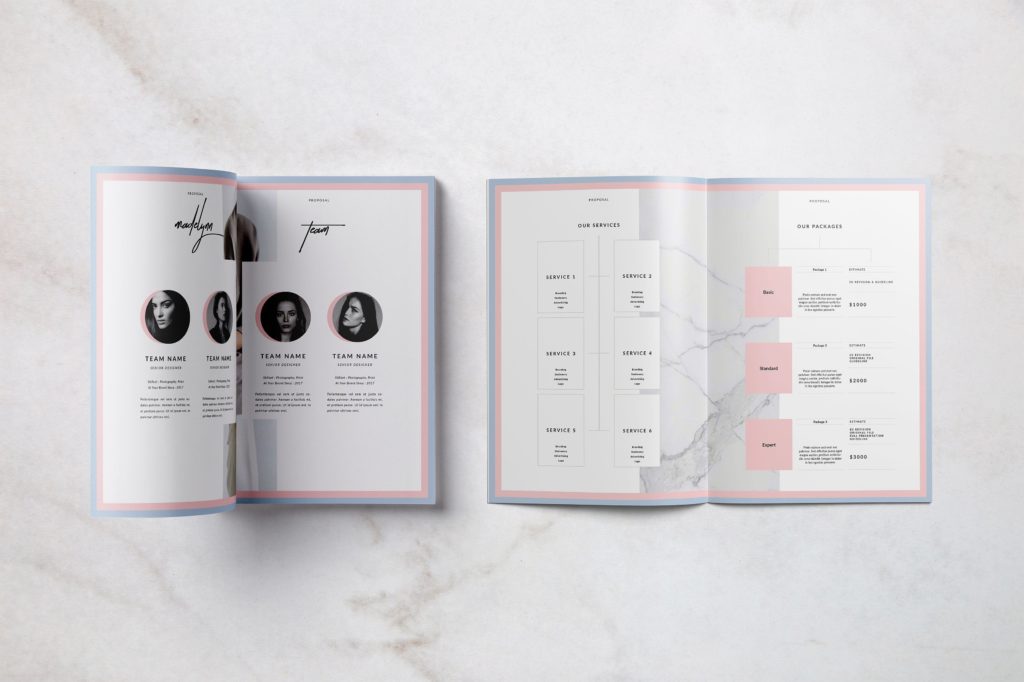 优雅简洁的画册模版下载[indd]插图(6)