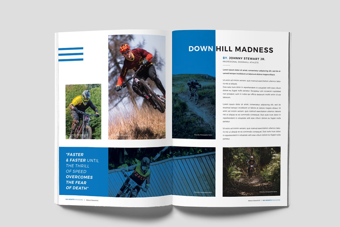 现代极简独特的体育杂志模板下载 Sports Magazine [indd]插图(4)