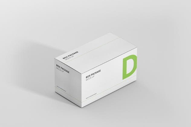 高品质宽矩形包装盒外观设计样机 Package Box Mock-Up – Wide Rectangle插图(4)