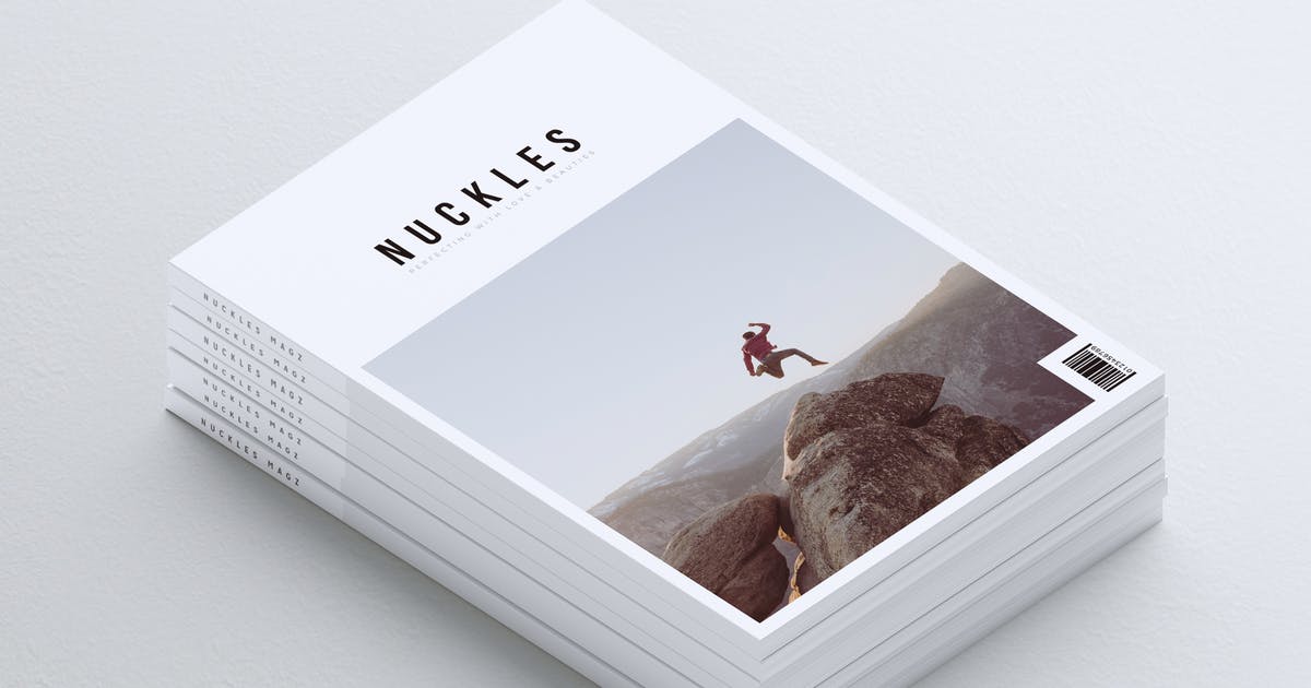 现代简约风专业Lookbook排版设计INDD模板 NUCKLES // Minimal Lookbook Magazines插图