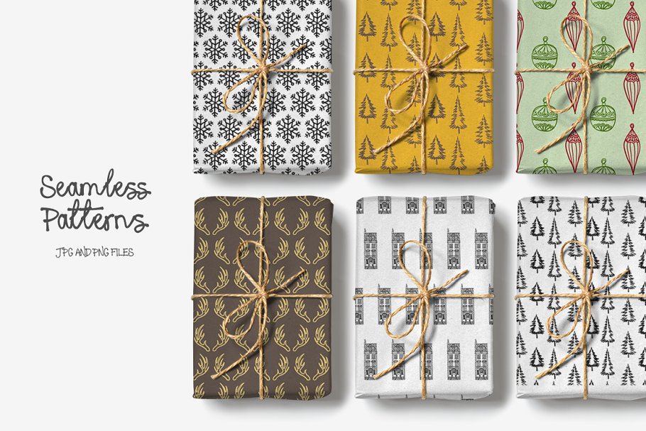 13款手写英文字体合集&Logo模板、矢量插画 Wonderland Fonts Pack & Branding Kit插图(61)