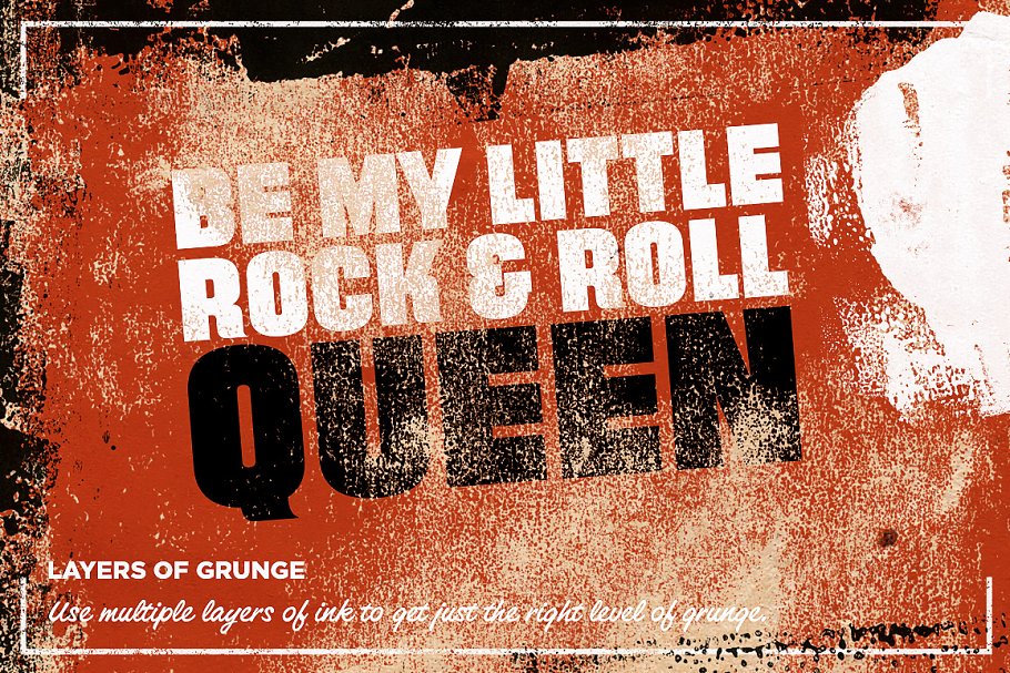 滚刷墨水图案纹理 Rolled ink textures插图(3)